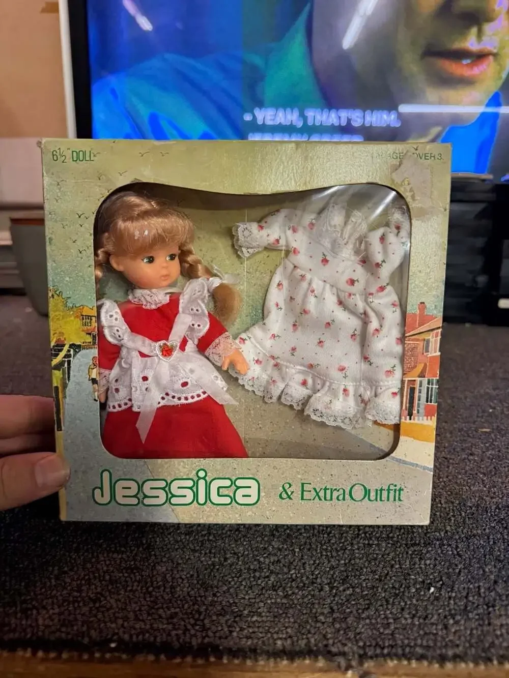 Vintage Playmates 6.5 Inch Jessica Doll with Extra Outfit in Box
